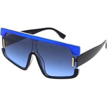 Pack of 12 TRENDY SHIELD SUNGLASSES