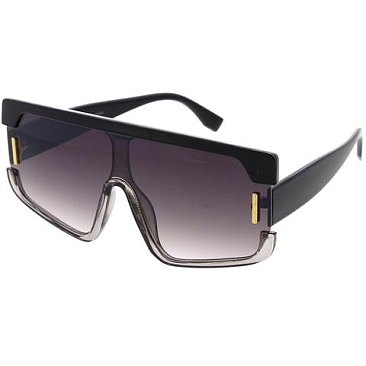 Pack of 12 TRENDY SHIELD SUNGLASSES