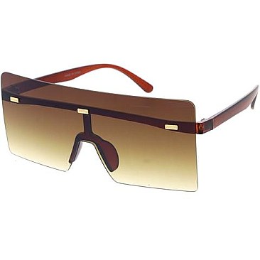 Pack of 12 Rimless Shield Sunglasses