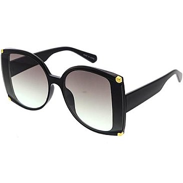 Pack of 12 Oversized Rounded Butterfly Frame Sunglasses