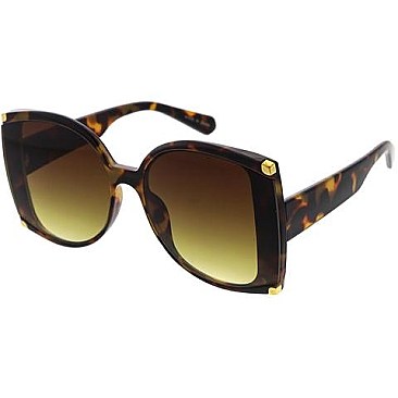 Pack of 12 Oversized Rounded Butterfly Frame Sunglasses