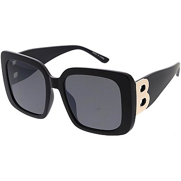 Pack of 12 Luxury Gold B  Square Sunglasses