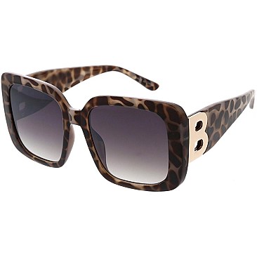 Pack of 12 Luxury Gold B  Square Sunglasses