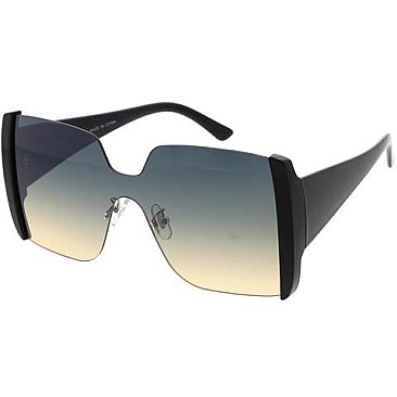 Pack of 12 Exposed Lenses Shield Sunglasses