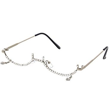 Pack of 12 LENSLESS DECOR PUNKY Half Framed EYEWEAR