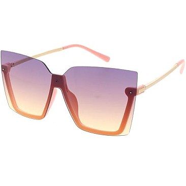 Pack of 12 Large Frameless Butterfly Sunglasses