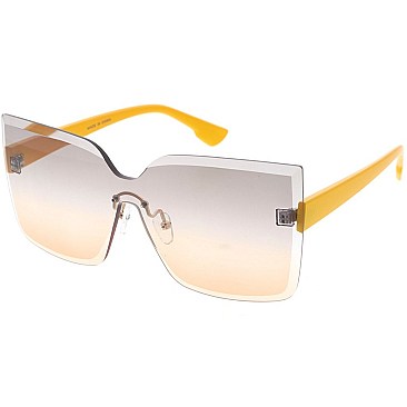Pack of 12 Summer Colors Cat eye Shield Sunglasses