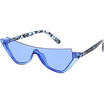 Pack of 12 Unique Bold Half Rimmed Cat Eye Sunglasses