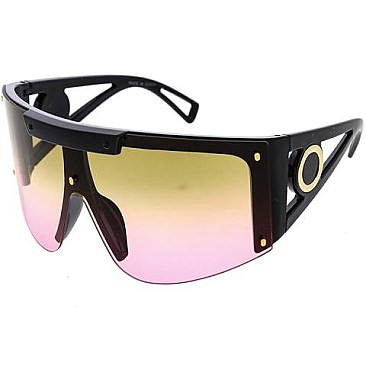 Pack of 12 Wide Lenses Fashion Sport Unisex Sunglasses