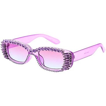 Pack of 12 STYLISH SPARKLING RHINESTONE SUNGLASSES