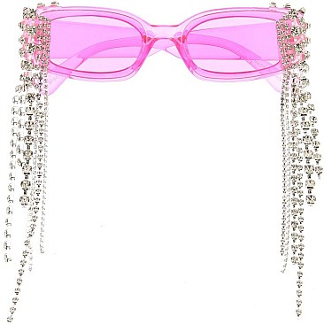 Pack of 12  Rhinestone Tassel Sunglasses