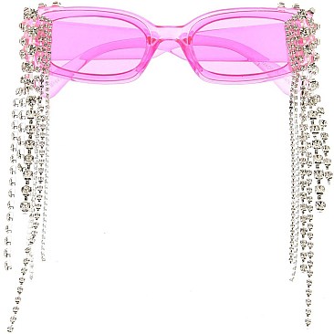 Pack of 12  Rhinestone Tassel Sunglasses