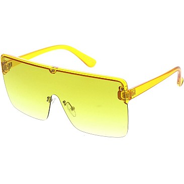 Pack of 12 Gradient Shield Sunglasses