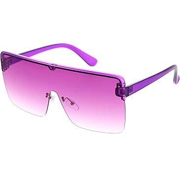 Pack of 12 Gradient Shield Sunglasses