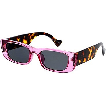 Pack of 12 Translucent Frame Print Temples Fashion Sunglasses