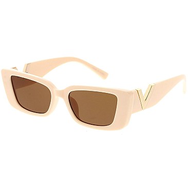 Pack of 12 Classic Retro N Rectangular Sunglasses