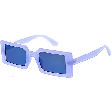 Pack of 12 Neon Color Retro Square Sunglasses