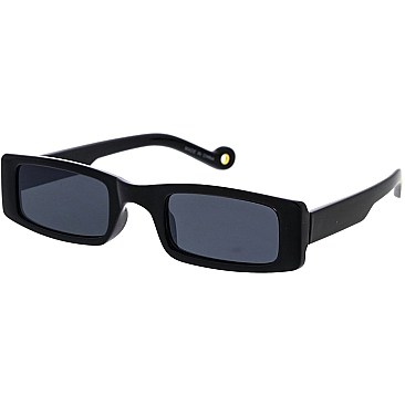 Pack of 12 Simple Retro Rectangular Sunglasses