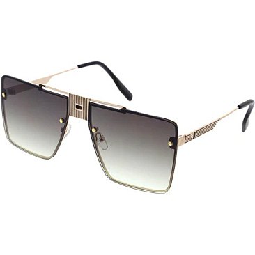 Pack of 12 Assorted Color Bolt Square Sunglasses