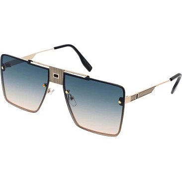 Pack of 12 Assorted Color Bolt Square Sunglasses