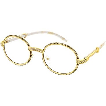 Pack of 12 Rhinestone Round Sunglasses
