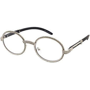 Pack of 12 Rhinestone Round Sunglasses