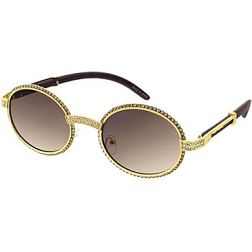 Pack of 12 Rhinestone Round Sunglasses