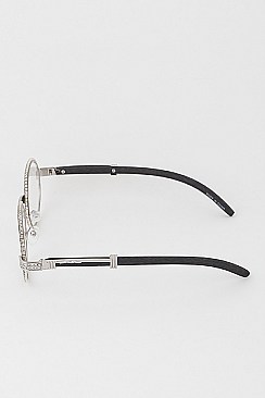 Pack of 12 Rhinestone Round Sunglasses