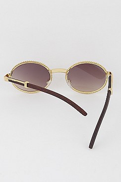 Pack of 12 Rhinestone Round Sunglasses
