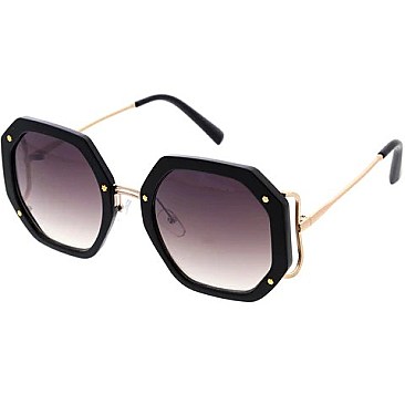Pack of 12 Assorted Color Fashion Octagonal Sunglasses