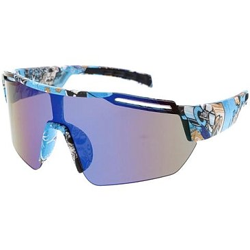 Pack of 12 Wide Lenses Colorful Sport Unisex Sunglasses