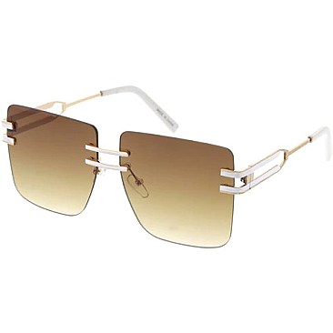 Pack of 12  Double Bar Square Sunglasses