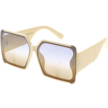 Pack of 12 Wide Temples Square Sunglasses