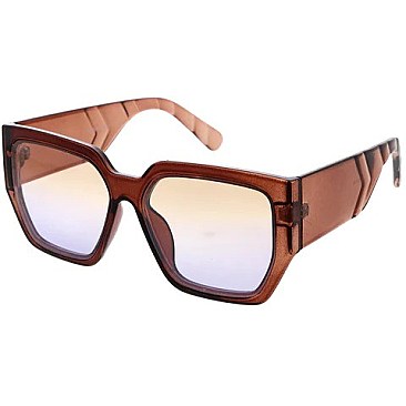 Pack of 12 Wide Temples Chevron Accented Sunglasses