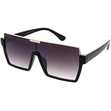 Pack of 12 Chic Shield Square Sunglasses