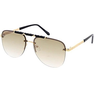 Pack of 12 Aviator Top Flat Bar sunglasses