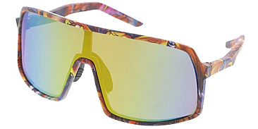 Pack of 12 Mix Color Frame Oversize Curve Sport Sunglasses