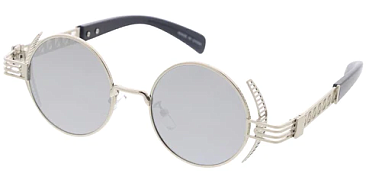 Pack of 12 Mirror Mix Tint Round Stylish Sunglasses