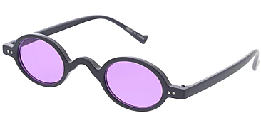 Pack of 12 Trendy Rainbow Color Lenses Round Sunglasses Set