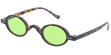 Pack of 12 Trendy Rainbow Color Lenses Round Sunglasses Set