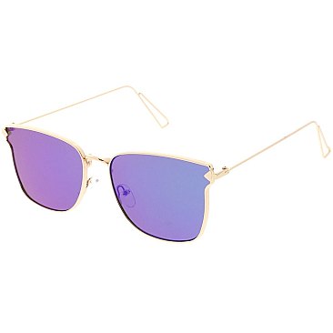 Pack of 12 Women's Metal Fashion Sunglasses