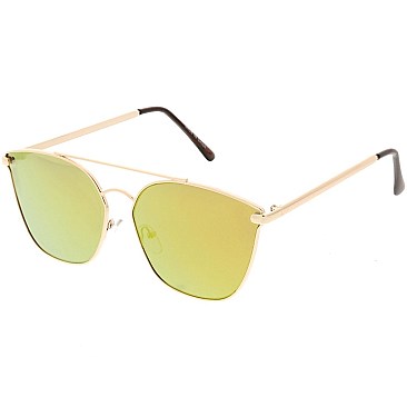 Pack of 12 Women's Compact Metal Frame Sunglasses