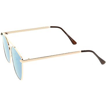 Pack of 12 Women's Compact Metal Frame Sunglasses