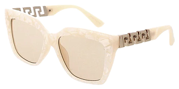 Pack of 12 Metal Chain Arm Cat-Eye Sunglasses