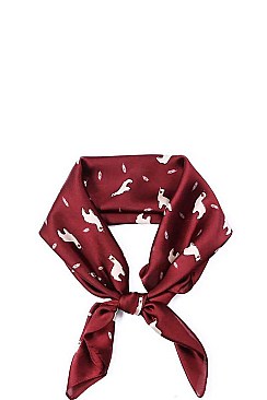 LLAMA PRINT SILK SQUARE SCARF