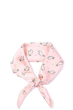 LLAMA PRINT SILK SQUARE SCARF