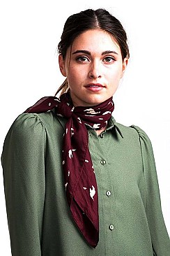 LLAMA PRINT SILK SQUARE SCARF