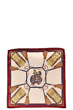 SQUARE GRECIAN SILKY BANDANA