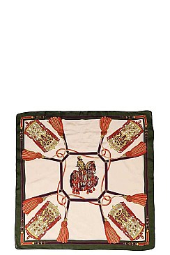 SQUARE GRECIAN SILKY BANDANA
