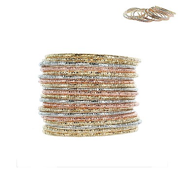 DIAMOND CUT BANGLE SET